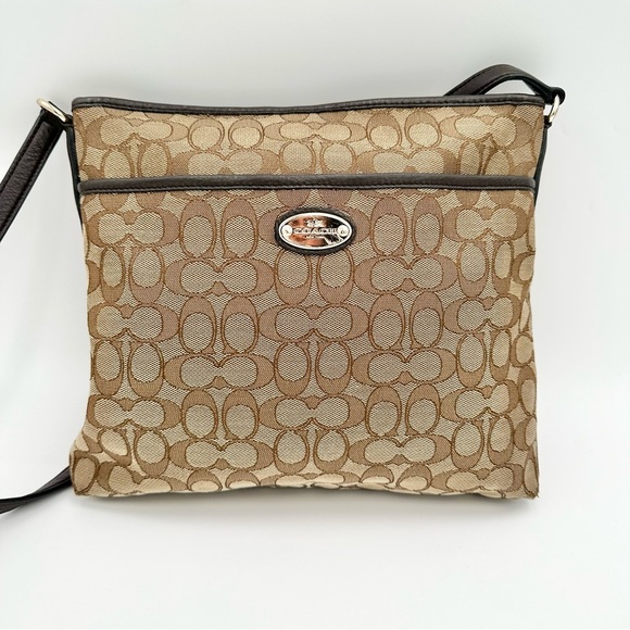 Coach Handbags - Coach Canvas Large Crossbody